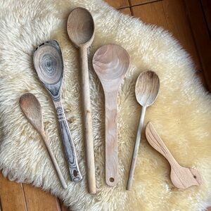 Vintage Rustic Wooden Spoons